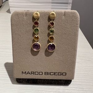 Marco Bicego 18k Jaipur Semiprecious Stone Drop Earrings NWT